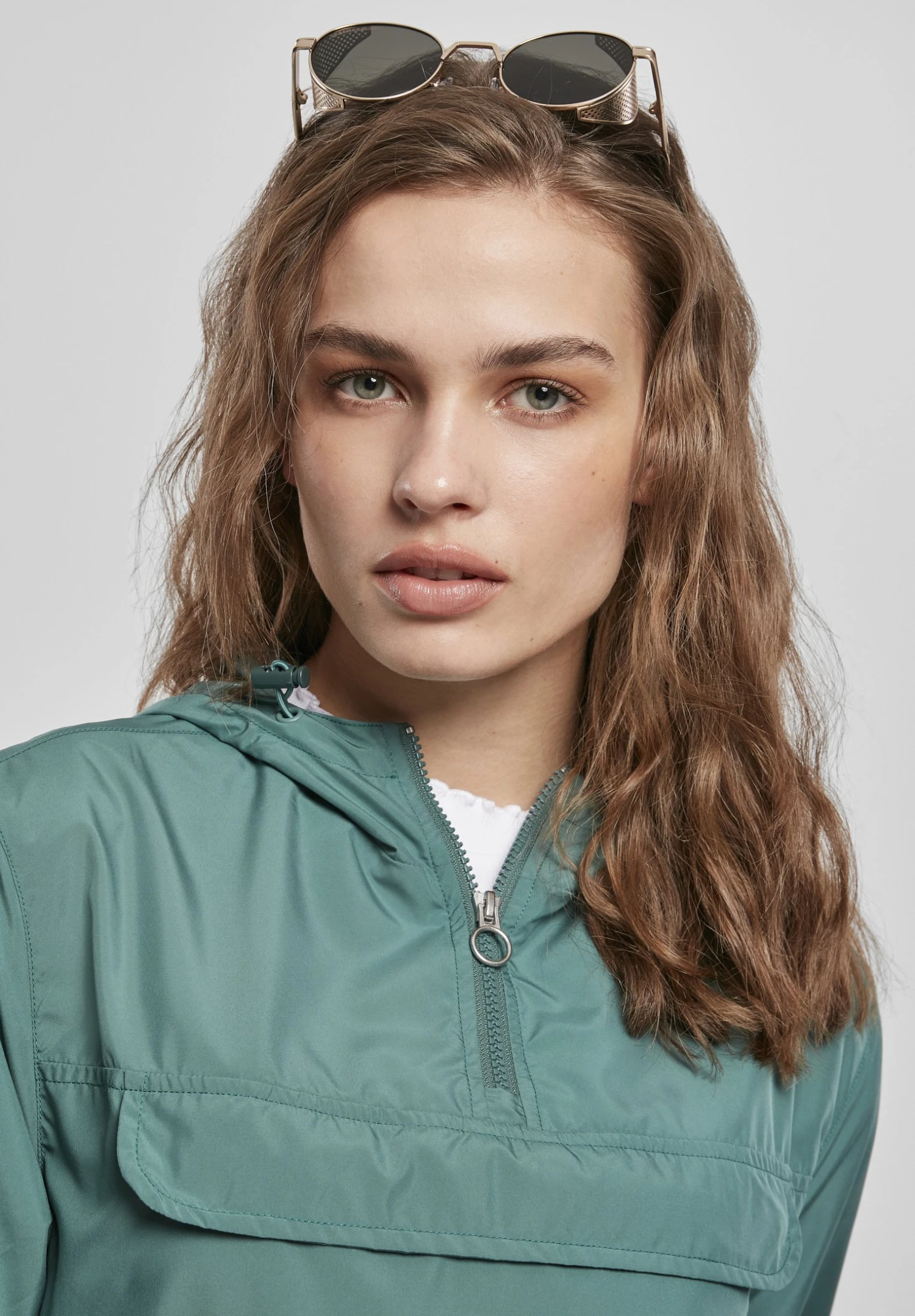 URBAN CLASSICS Basic- Windjack - Paleleaf 5 URBAN CLASSICS Basic- Windjack - Paleleaf - Afbeelding 3