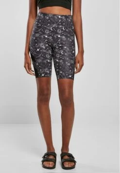 URBAN CLASSICS High Waist Aop Cycle - Shorts - Blackuniverse