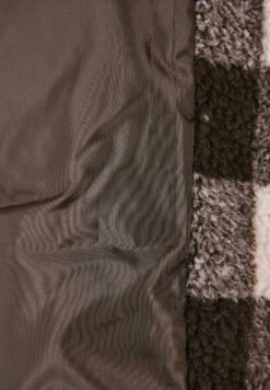 URBAN CLASSICS Check Sherpa - Winterjas - Pink Brown -Urban Classics d906d468a96d402aa08920b12b24910c