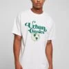 URBAN CLASSICS Organic Globe Logo Tee - T-Shirt Print - White