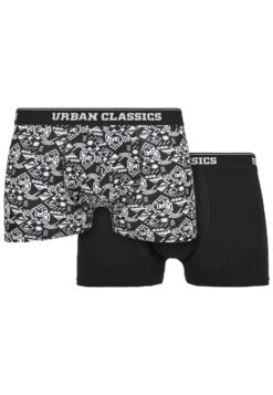 URBAN CLASSICS 2-Pack - Boxershort - Detail Aop Black