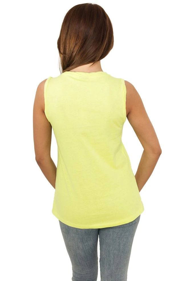 URBAN CLASSICS DamenTee - Top - Neonyellow 4 URBAN CLASSICS DamenTee - Top - Neonyellow - Afbeelding 2