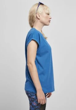 URBAN CLASSICS Extended Shoulder - T-Shirt Basic - Sporty Blue -Urban Classics dabcaf31aa3c4e848c7067a6d60f5f40
