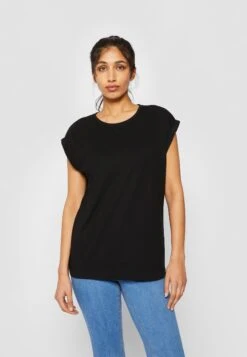 URBAN CLASSICS Extended Shoulder - T-Shirt Basic - Black
