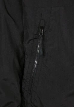 URBAN CLASSICS Full Zip Nylon Crepe Jacket - Windjack - Schwarz -Urban Classics db600d841a004480a8f11587c5b68be1