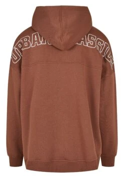 URBAN CLASSICS Oversized Logo Hoody - Hoodie - Bark -Urban Classics dc95a609d73748f68a177a879f09d84d