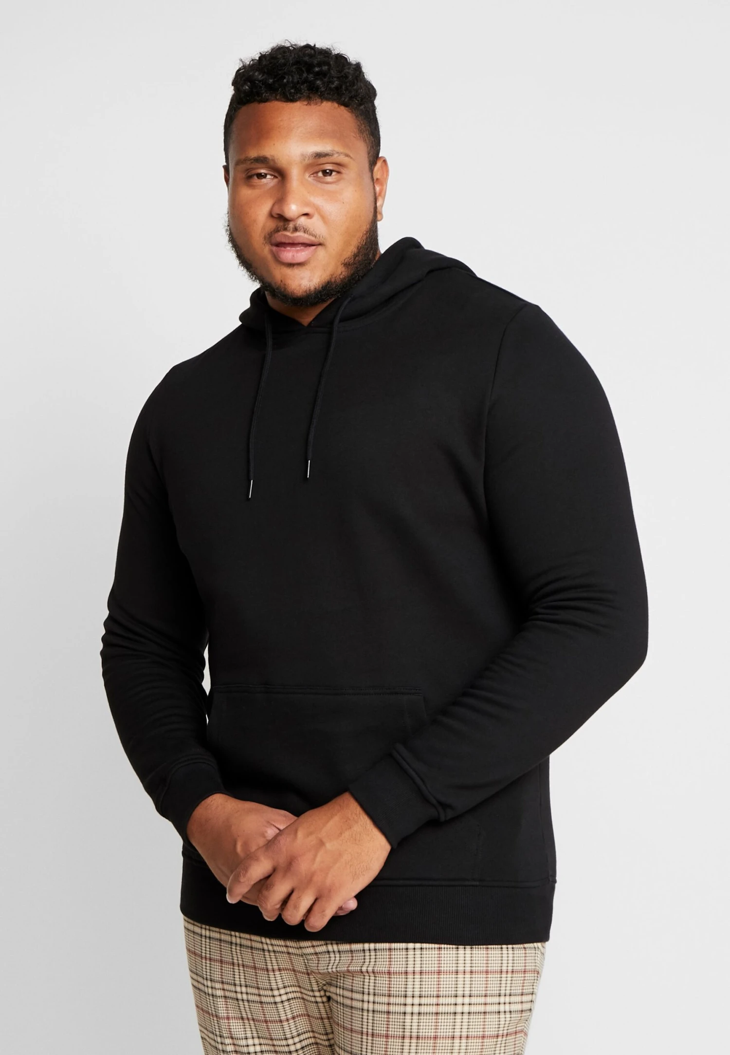 URBAN CLASSICS Organic Basic Hoody Plus Size - Hoodie - Black 3 URBAN CLASSICS Organic Basic Hoody Plus Size - Hoodie - Black