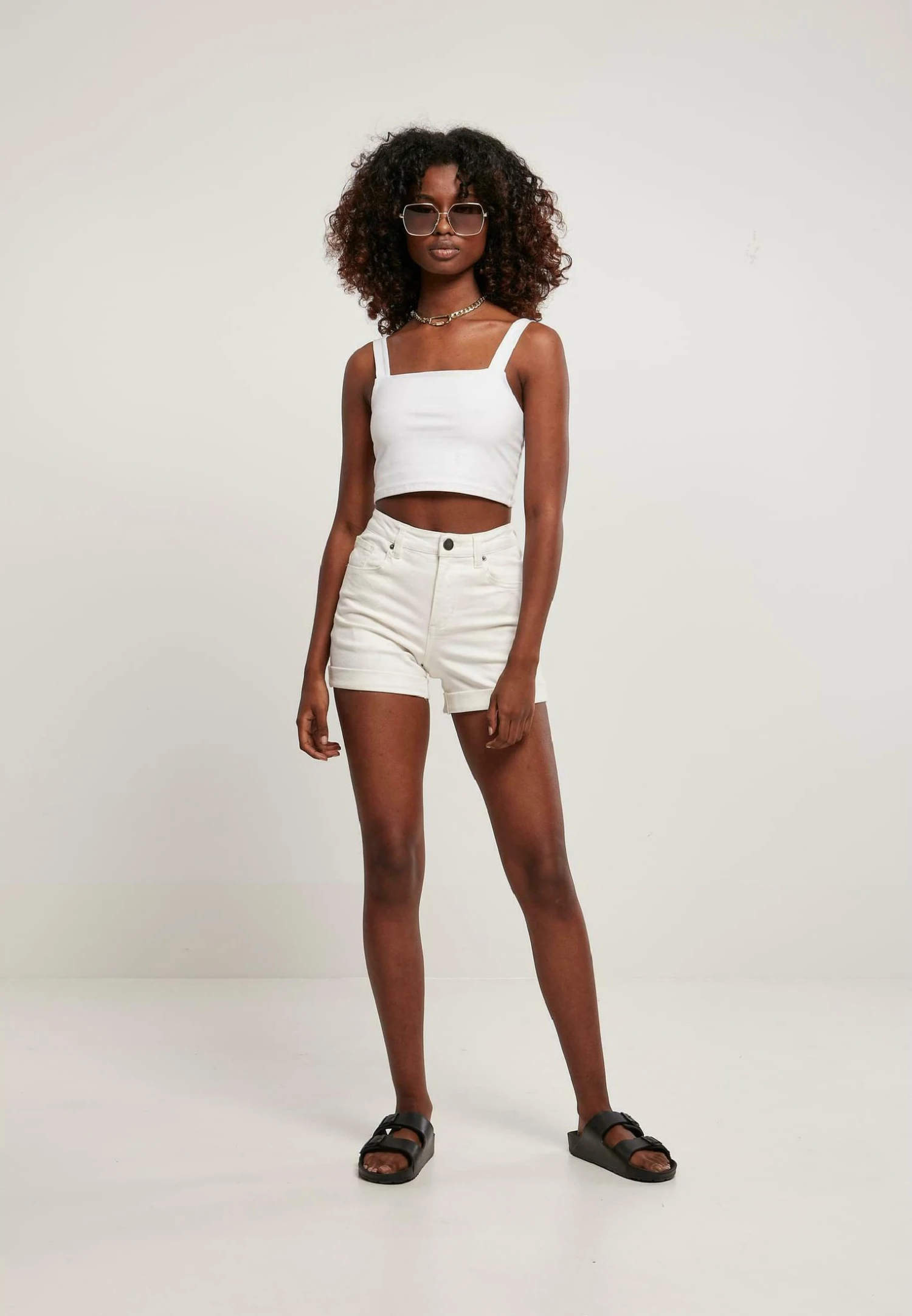 URBAN CLASSICS Jeansshort - Offwhite Raw 4 URBAN CLASSICS Jeansshort - Offwhite Raw - Afbeelding 2