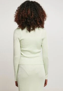 URBAN CLASSICS Ladies Short Rib Knit Cardigan - Vest - Lightmint 9 URBAN CLASSICS Ladies Short Rib Knit Cardigan - Vest - Lightmint -Urban Classics dd50ca14d5b446cbbac43dfd1b6f3ad6