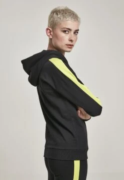 URBAN CLASSICS Hoodie - Black/Electriclime -Urban Classics dd8a42456013427fb07f0f9afe56d958