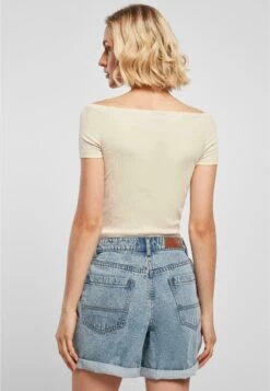 URBAN CLASSICS Off Shoulder - T-Shirt Basic - Softseagrass -Urban Classics dff91b1b111d4bf99487d5716abacd8a