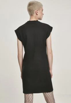 URBAN CLASSICS Ladies Naps Terry Extended Shoulder Dress - Jurk - Black -Urban Classics e02cda46504048a2ac123117eb9c9e0b