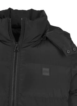 URBAN CLASSICS Hooded Puffer - Winterjas - Black -Urban Classics e03ae1289461440096b1e69b4835d459