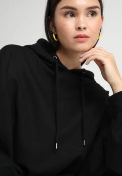 URBAN CLASSICS Ladies Long Oversize Hoody - Hoodie - Black -Urban Classics e05a2e13366247a6ab77066df29a03de