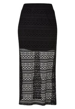 URBAN CLASSICS Stretch Crochet - Maxirok - Black -Urban Classics e1566807711d4e6ba5223e45390d1fdf