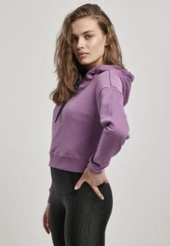 URBAN CLASSICS Ladies Short Terry Hoody - Hoodie - Duskviolet 14 URBAN CLASSICS Ladies Short Terry Hoody - Hoodie - Duskviolet -Urban Classics e1b171b86fe44250b189f3741a5ab229