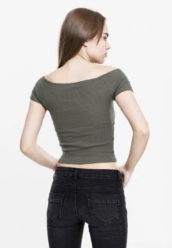 URBAN CLASSICS Off Shoulder - T-Shirt Basic - Olive 8 URBAN CLASSICS Off Shoulder - T-Shirt Basic - Olive -Urban Classics e282640c22db4400978bbcee8d12948f