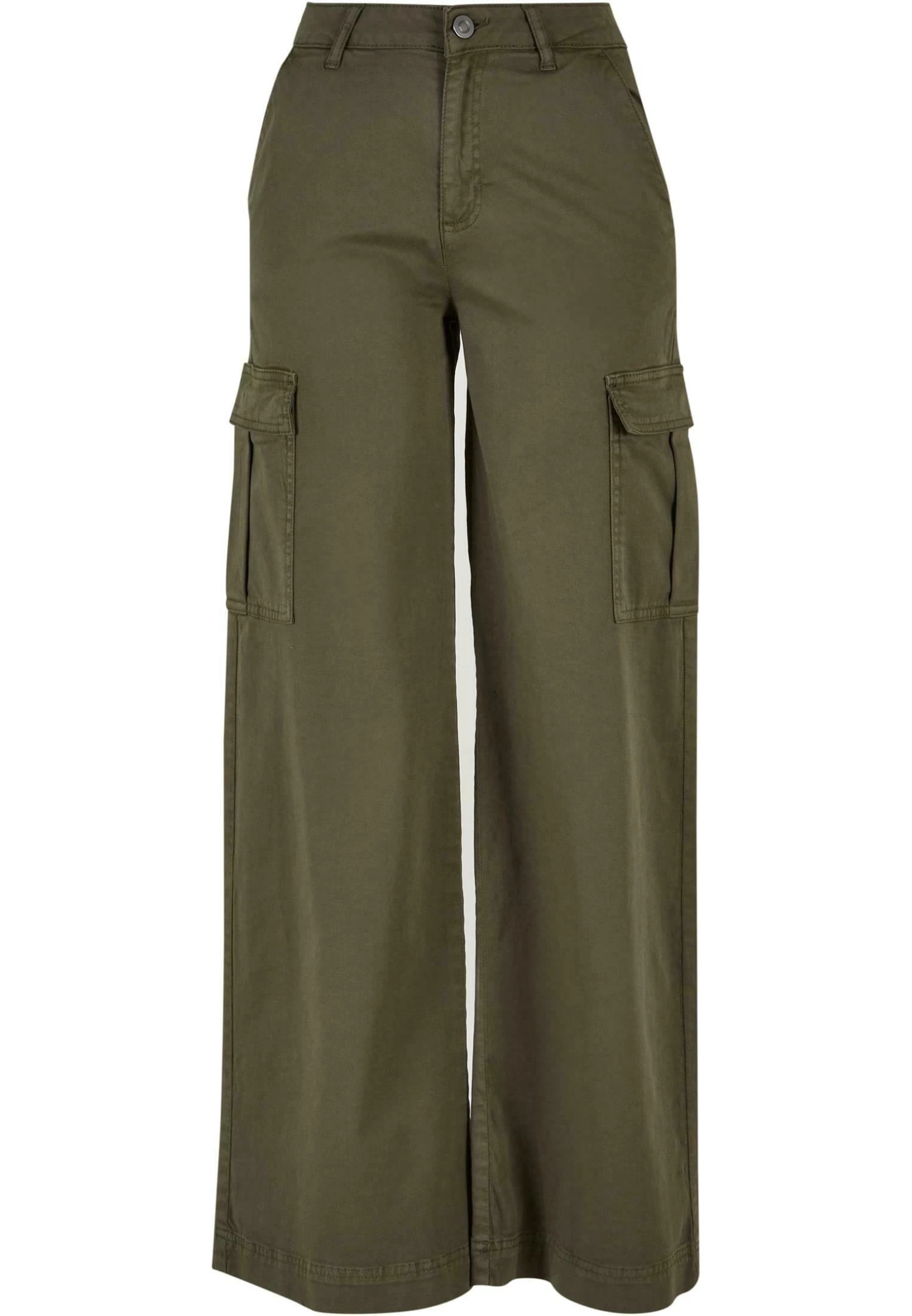 URBAN CLASSICS Wide Leg Twill - Cargobroek - Olive 8 URBAN CLASSICS Wide Leg Twill - Cargobroek - Olive - Afbeelding 6