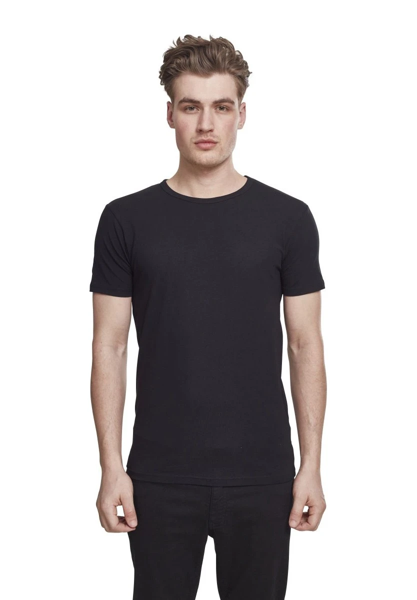 URBAN CLASSICS Fitted Stretch Tee - T-Shirt Basic - Black 3 URBAN CLASSICS Fitted Stretch Tee - T-Shirt Basic - Black