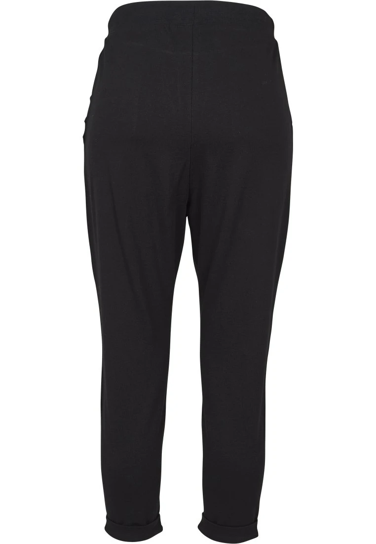 URBAN CLASSICS Ladies Open Edge Terry Turn Up Pants - Trainingsbroek - Black 5 URBAN CLASSICS Ladies Open Edge Terry Turn Up Pants - Trainingsbroek - Black - Afbeelding 3