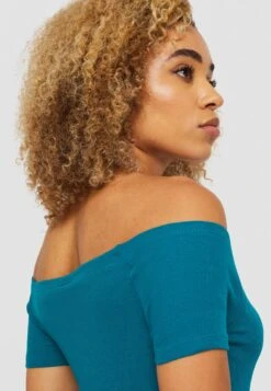 URBAN CLASSICS Off Shoulder - Etui-Jurk - Watergreen -Urban Classics e3ded57f0eaa4c7f81cb82e64d2dd9e9