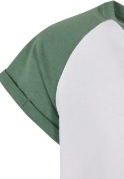 URBAN CLASSICS Kinder Contrast Raglan 2-Pack - T-Shirt Print - White Saliva White Black -Urban Classics e4f49266110441088bb4f72901788ded