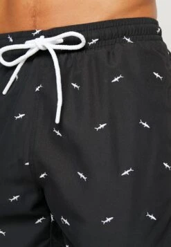 URBAN CLASSICS Embroidery Swim - Zwemshorts - Black -Urban Classics e5610ebae58c44ebbeb7fda93cb32216