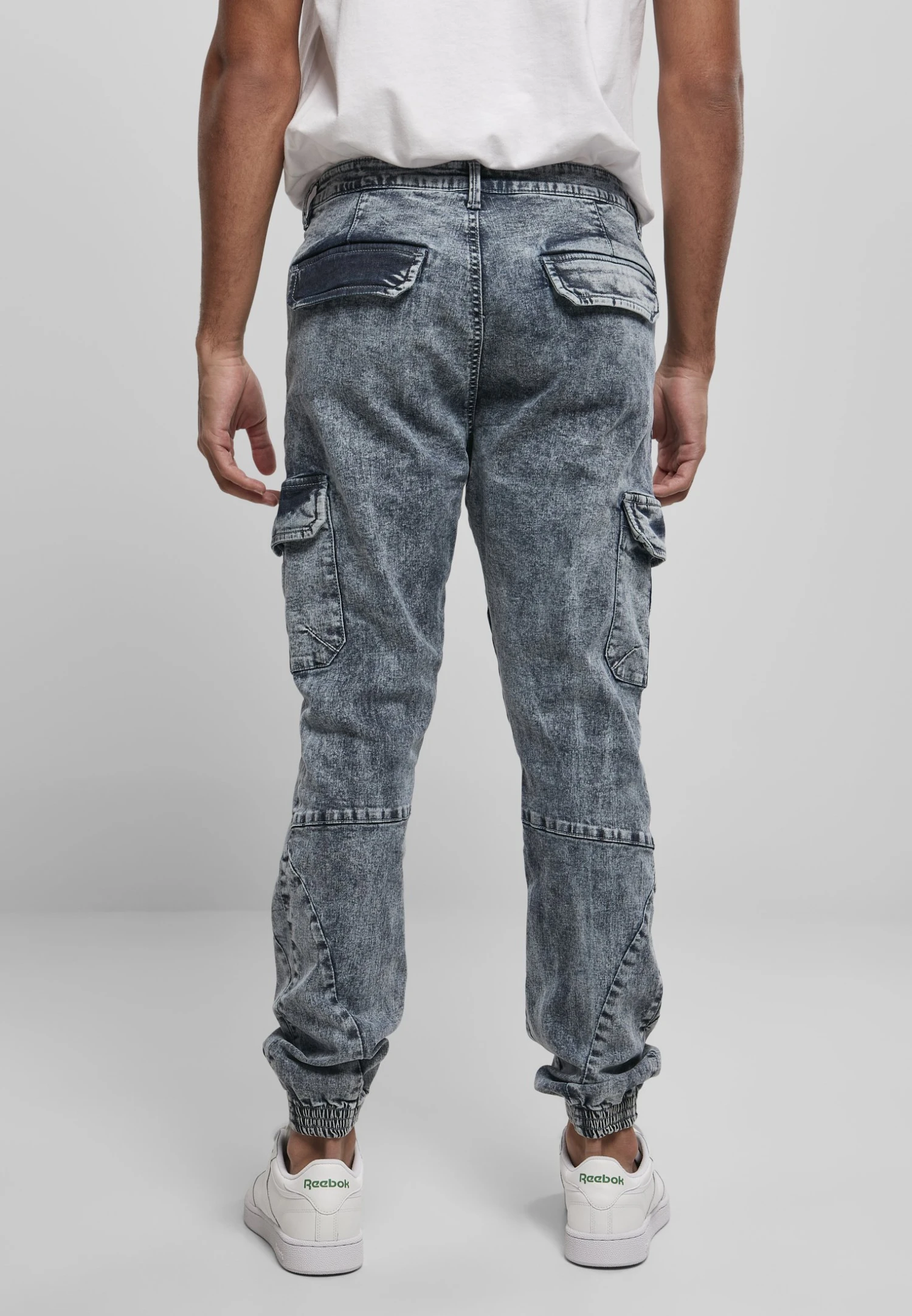 URBAN CLASSICS Jeans Tapered Fit - Light Skyblue Acid Washed 4 URBAN CLASSICS Jeans Tapered Fit - Light Skyblue Acid Washed - Afbeelding 2