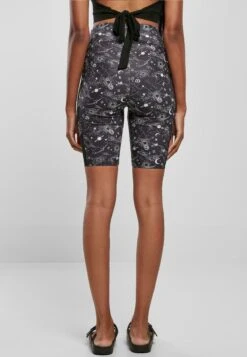 URBAN CLASSICS High Waist Aop Cycle - Shorts - Blackuniverse -Urban Classics e793834e315347e0a3669c936f03a5e8