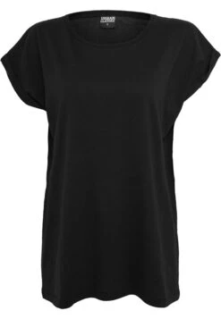 URBAN CLASSICS Extended Shoulder - T-Shirt Basic - Black -Urban Classics e814abfd82b84ee1b6de2071df249709