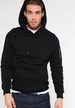 URBAN CLASSICS Sweat Bomber Hoody - Hoodie - Black