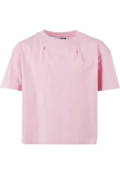 URBAN CLASSICS Pleat- T-Shirt Basic - Girlypink
