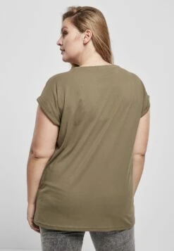 URBAN CLASSICS Extended Shoulder Tee - T-Shirt Basic - Olive -Urban Classics e9ffc6cb53a74213a895e8b38748ab58
