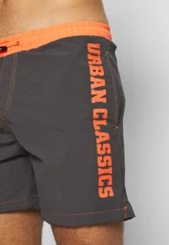 URBAN CLASSICS Logo - Zwemshorts - Anthracite/Orange -Urban Classics eaa8eb7bd0094910932c6559211abd8c