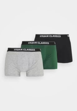 URBAN CLASSICS Boxer Shorts 3 Pack - Onderbroeken - Grey /Darkgreen/Black -Urban Classics eaf1ab9cce0f4dd9bc96db20c64b2c06