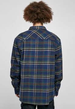 URBAN CLASSICS Overhemd - Darkblue Bottlegreen -Urban Classics eba115ff85144ff1a751f51dd95d37f9