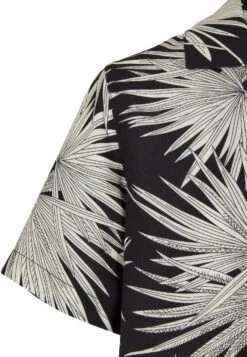 URBAN CLASSICS Frond Resort - Overhemd - Black -Urban Classics ecdb0692ab40482ca8d43f55f76fab60