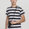 URBAN CLASSICS Block Stripe Tee - T-Shirt Print - Black/White