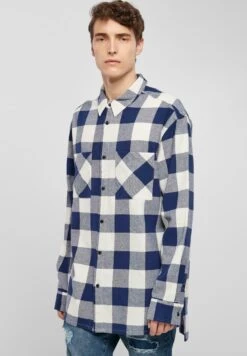 URBAN CLASSICS Overhemd - Darkblue Cream