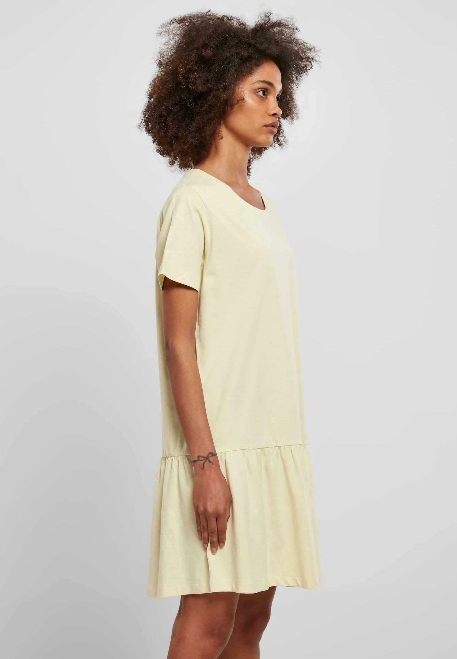 URBAN CLASSICS Valance- Jerseyjurk - Softyellow 6 URBAN CLASSICS Valance- Jerseyjurk - Softyellow - Afbeelding 4