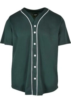 URBAN CLASSICS Baseball- Overhemd - Bottlegreen White -Urban Classics ef73d70b7c29416f95ef0cbd360075be