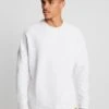 URBAN CLASSICS Cut On Sleeve Naps Interlock Crew - Sweater - Lightgrey