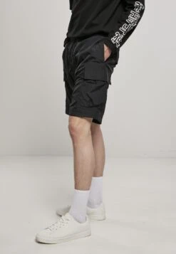 URBAN CLASSICS Nylon Cargo Shorts - Shorts - Black -Urban Classics efa234e203254d5fa069de0a0d8d7693