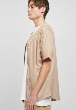 URBAN CLASSICS Baseball- Overhemd - Unionbeige White -Urban Classics f0abe9a606144625b580565ee5031d88