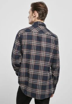 URBAN CLASSICS Campus - Overhemd - Darkblue Rustred -Urban Classics f18b831a71fe43f0b36ed2f77e8e0f55