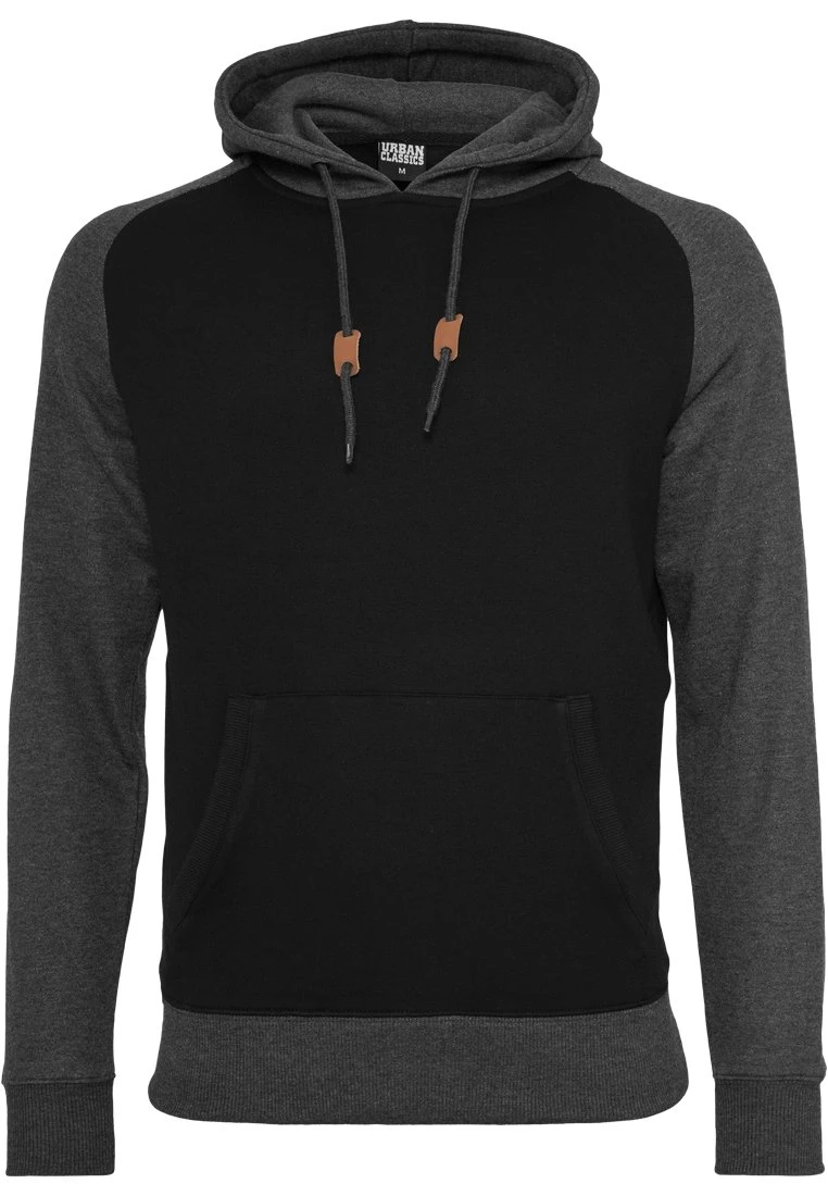 URBAN CLASSICS Contrast- Sweater - Blk/Cha 3 URBAN CLASSICS Contrast- Sweater - Blk/Cha