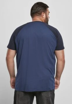 URBAN CLASSICS Raglan Contrast- T-Shirt Print - Darkblue -Urban Classics f32dcce70a444214853995074081e319