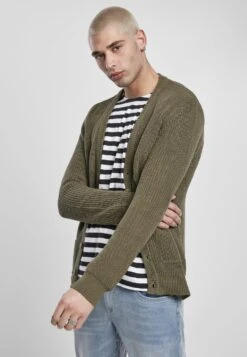 URBAN CLASSICS Boxy Cardigan - Vest - Olive