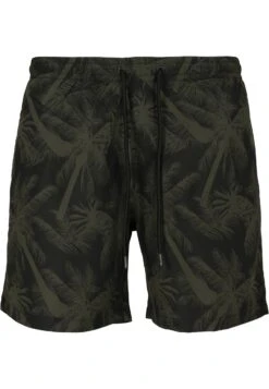URBAN CLASSICS Pattern - Zwemshorts - Palm/Olive -Urban Classics f41148383c384b90856c71d82626794c