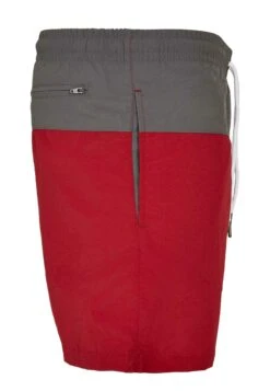 URBAN CLASSICS Block- Zwemshorts - Brickred/Darkshadow -Urban Classics f42a927931344a5e923f7d106f77be71